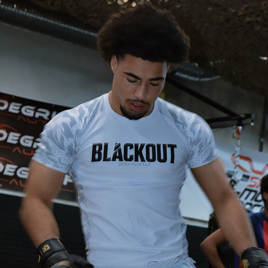 Rashguard "WARFIGHTER EDITION BLANC"